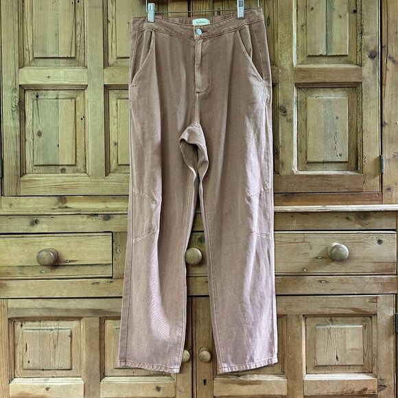 Women's Bohme Small Orange Ankle Jeans Denim Sinead Pants in Coral - Picture 3 of 8